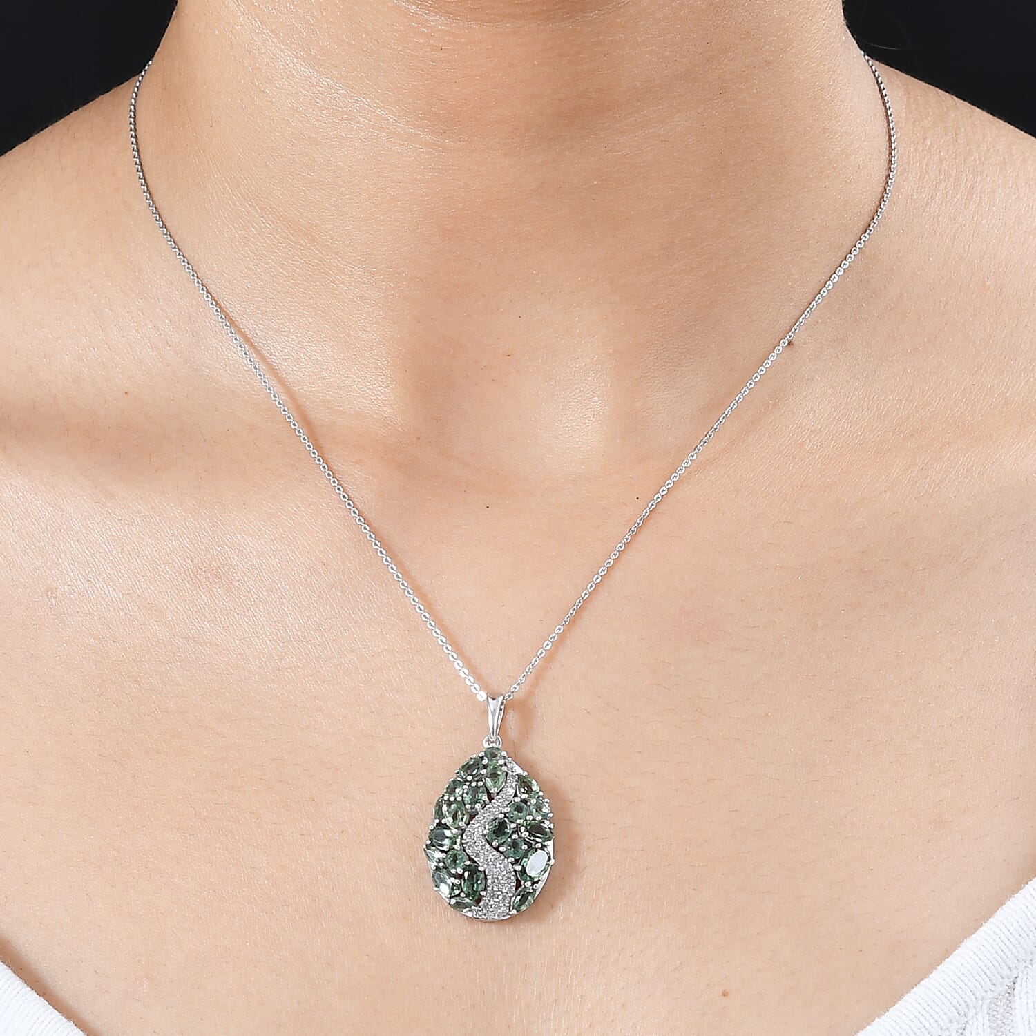 Buy Premium Andranomaro Green Apatite and White Zircon 4.30