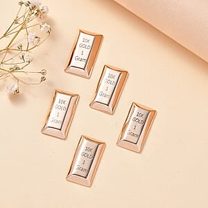 Set of 5 Bar 10K Yellow Gold 5 Grams