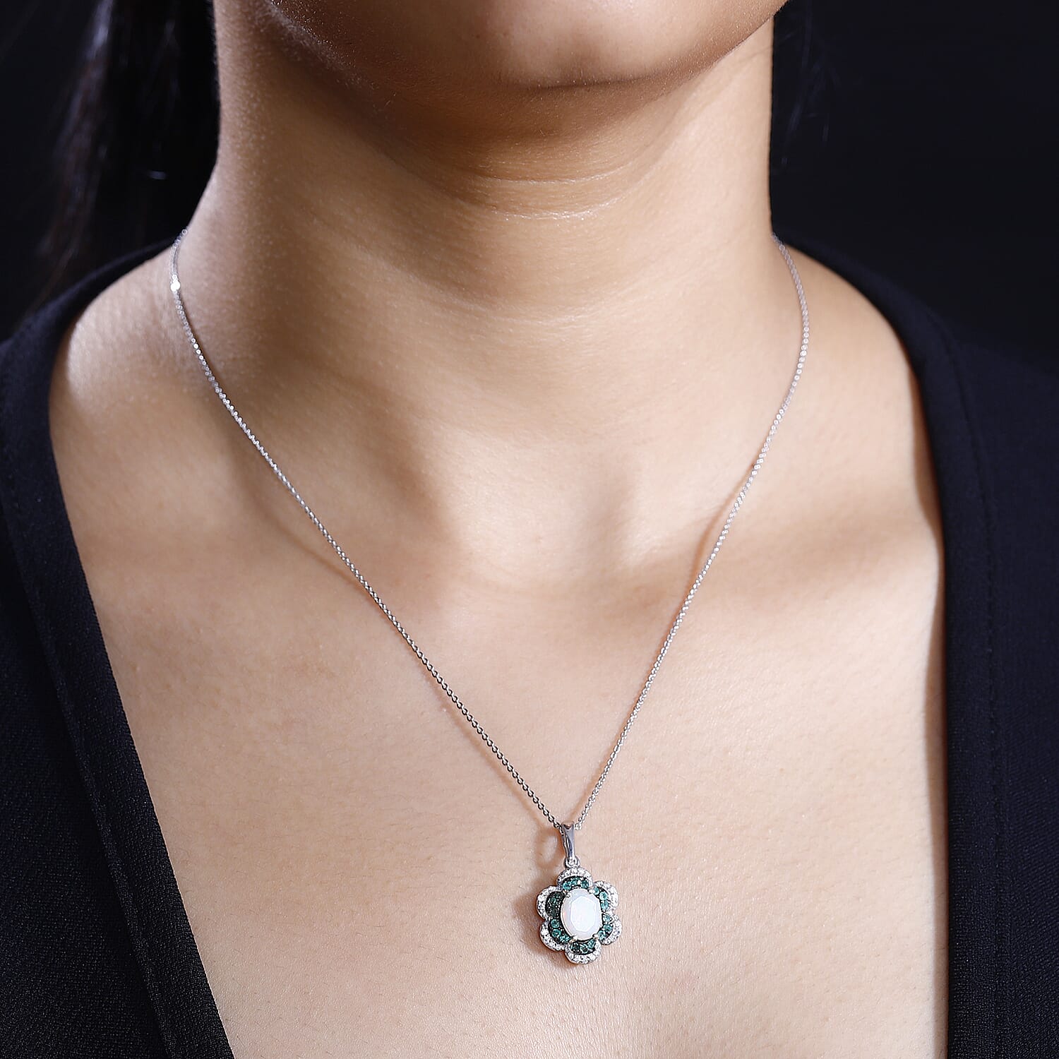 Ethiopian Welo Opal & Kagem Zambian Emerald