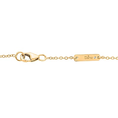 Clarte Kaleidoscope Collection Moissanite Pendant Necklace 18 Inches in Vermeil Yellow Gold Over Sterling Silver 0.20 ctw