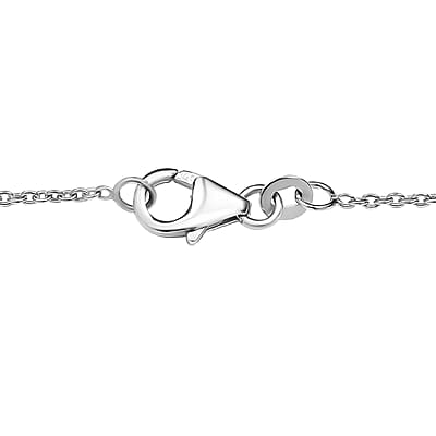 Lotus Cut Brazilian Citrine 10.50 ctw Pendant Necklace 20 Inches in Rhodium Over Sterling Silver