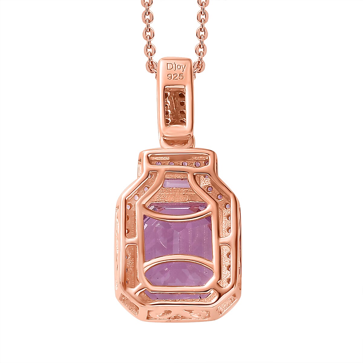 TLV Premium Kunzite, Multi Gemstone Pendant Necklace (20 Inches) in Vermeil RG Over Sterling Silver 4.60 ctw
