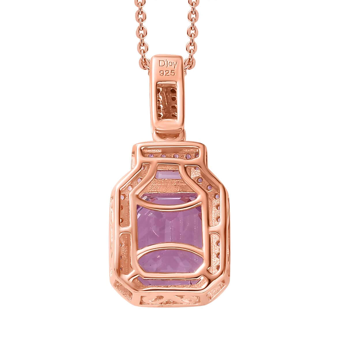 TLV Premium Kunzite, Multi Gemstone Pendant Necklace (20 Inches) in Vermeil RG Over Sterling Silver 4.60 ctw image number 4