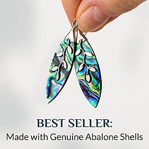 Set of 2 Abalone Shell Earrings in Sterling Silver