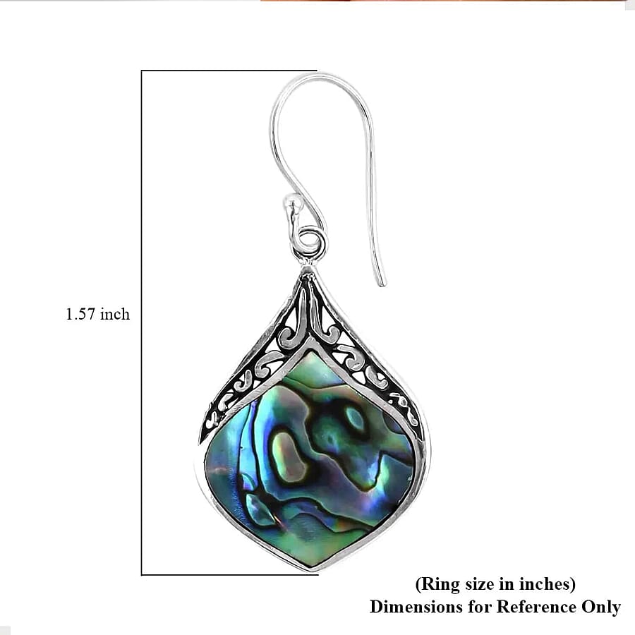 Set of 2 Abalone Shell Earrings in Sterling Silver