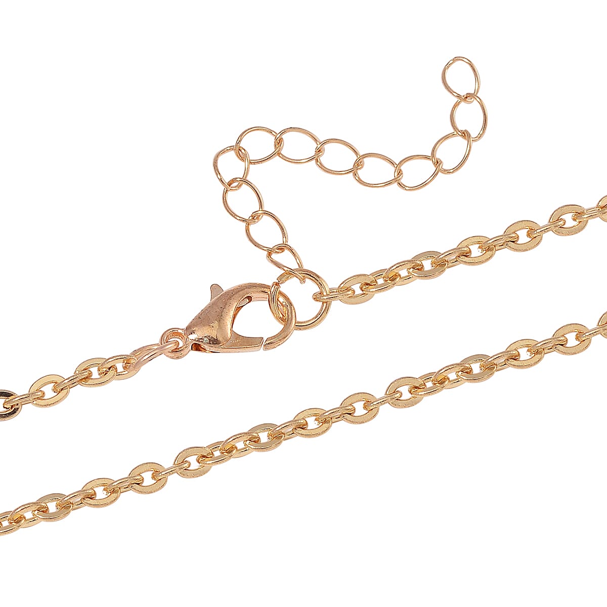 Multi Gemstone Chips 55.00 ctw Seven Chakra Pendant in Goldtone with ION Plated YG Stainless Steel Necklace (20 Inches)