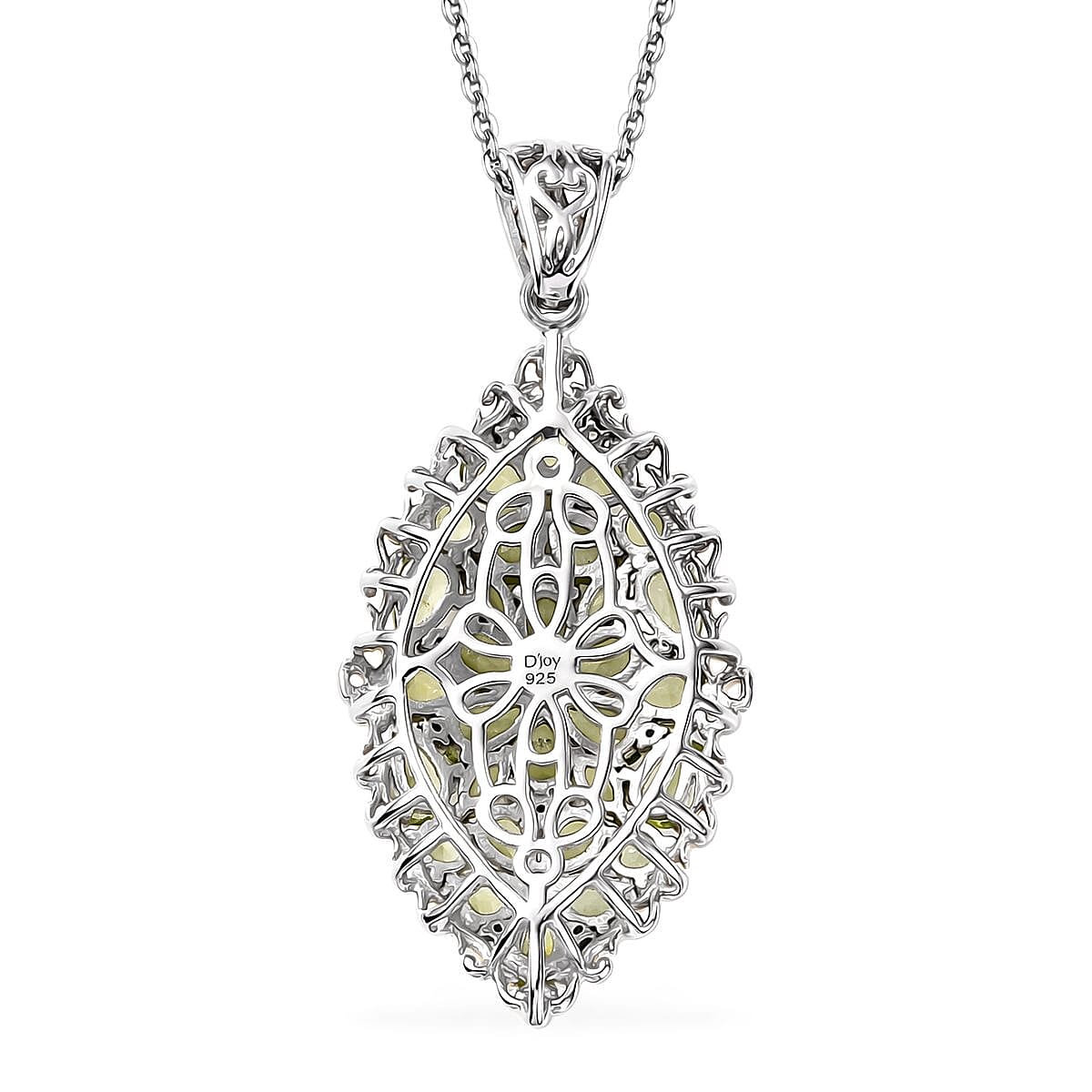 Hebei Peridot and Multi Gemstone 5.50 ctw Bunch of Flower Pendant Necklace in 18K Vermeil YG and Rhodium Over Sterling Silver 20 Inches