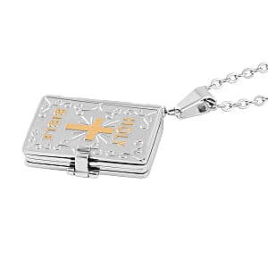 Set of 5 Bible Pendant Necklace (24 Inches) in ION Plated YG and Steel (Del. In 10-12 Days)