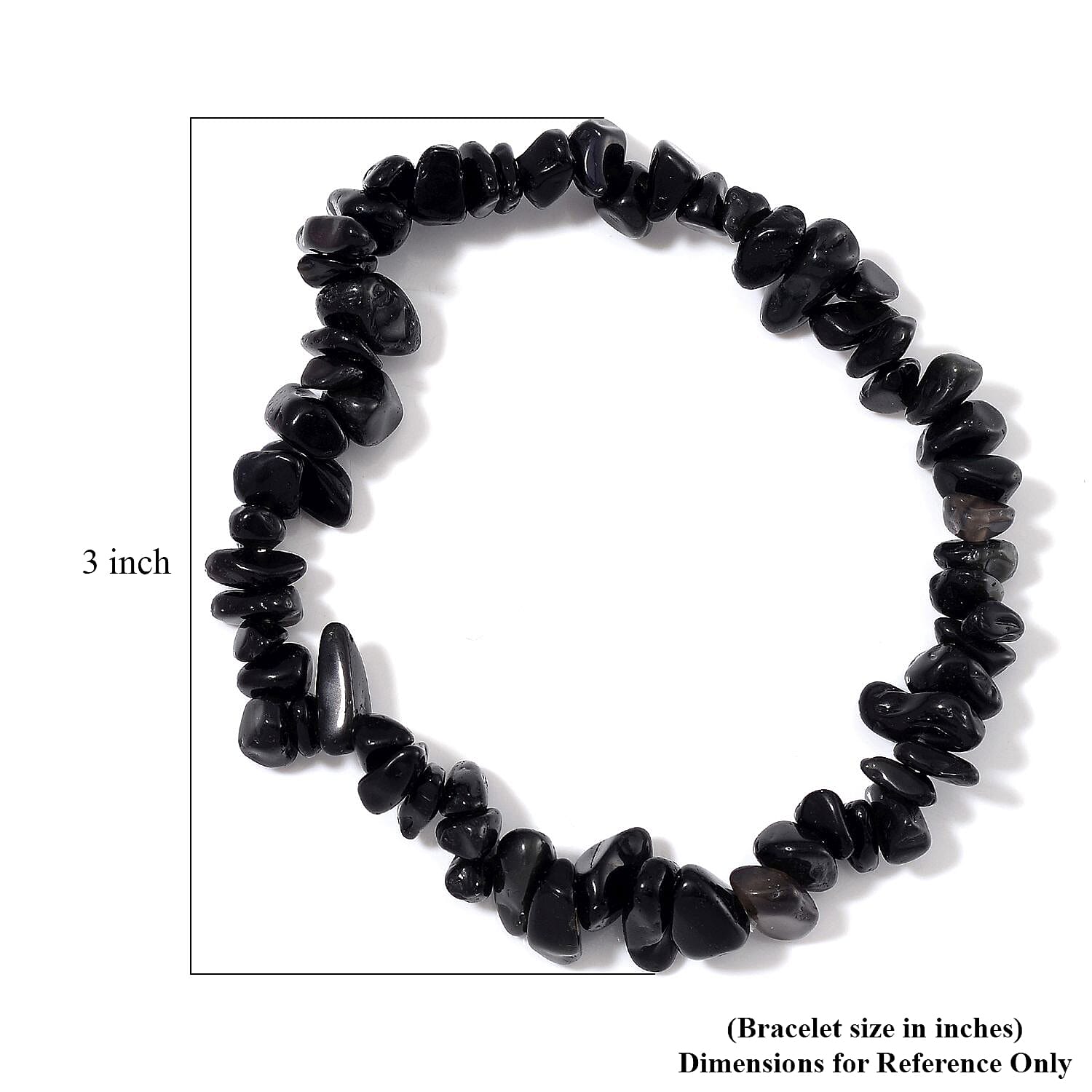 Set of 12 Multi Gemstone 600.00 ctw Chips Stretch Bracelet with Packing Box