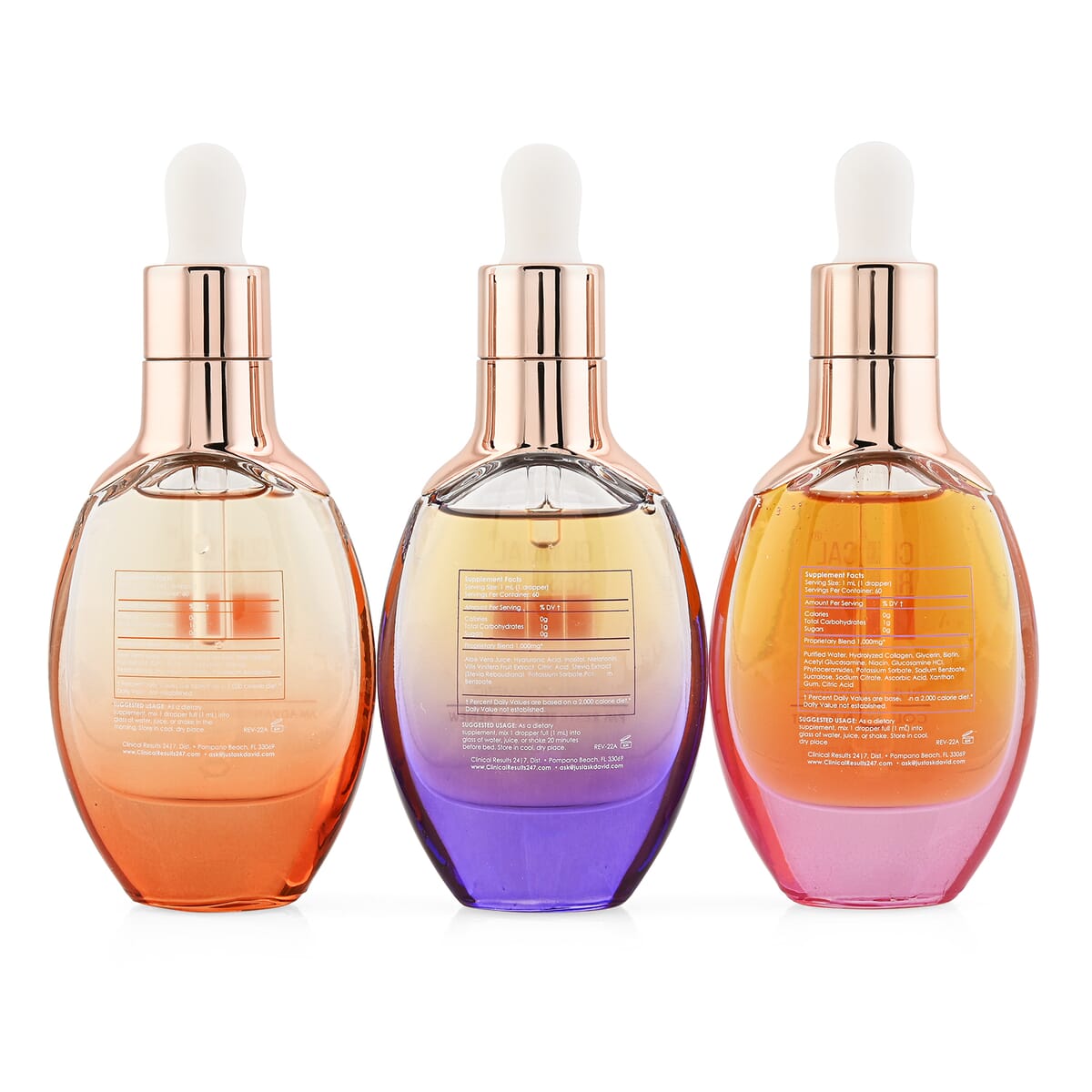 Cosmoprof Special Clinical Results 24.7 Nutri-Cosmetic AM Advanced Wrinkle Defense (2oz), Collagen Boost (2oz) and PM Rest, Relax & Renew (2oz) image number 5
