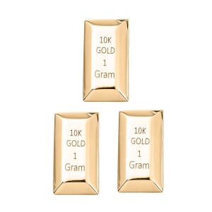 Set of 3 10K Yellow Gold Bar 3.0 Grams