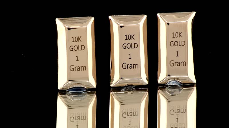 Set of 3 10K Yellow Gold Bar 3.0 Grams
