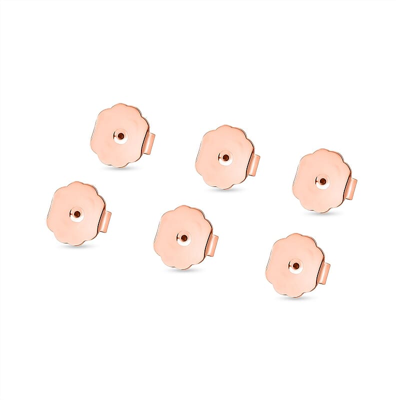 9mm Lobster and Magnetic Lock with 2Inch Each Side Snake Extender Chain with 0.6x5mm Ring and 6mm Adjusting Smooth Beads, 9.3×9.5 mm Push Back (3 Pairs) ION Plated RG Stainless Steel