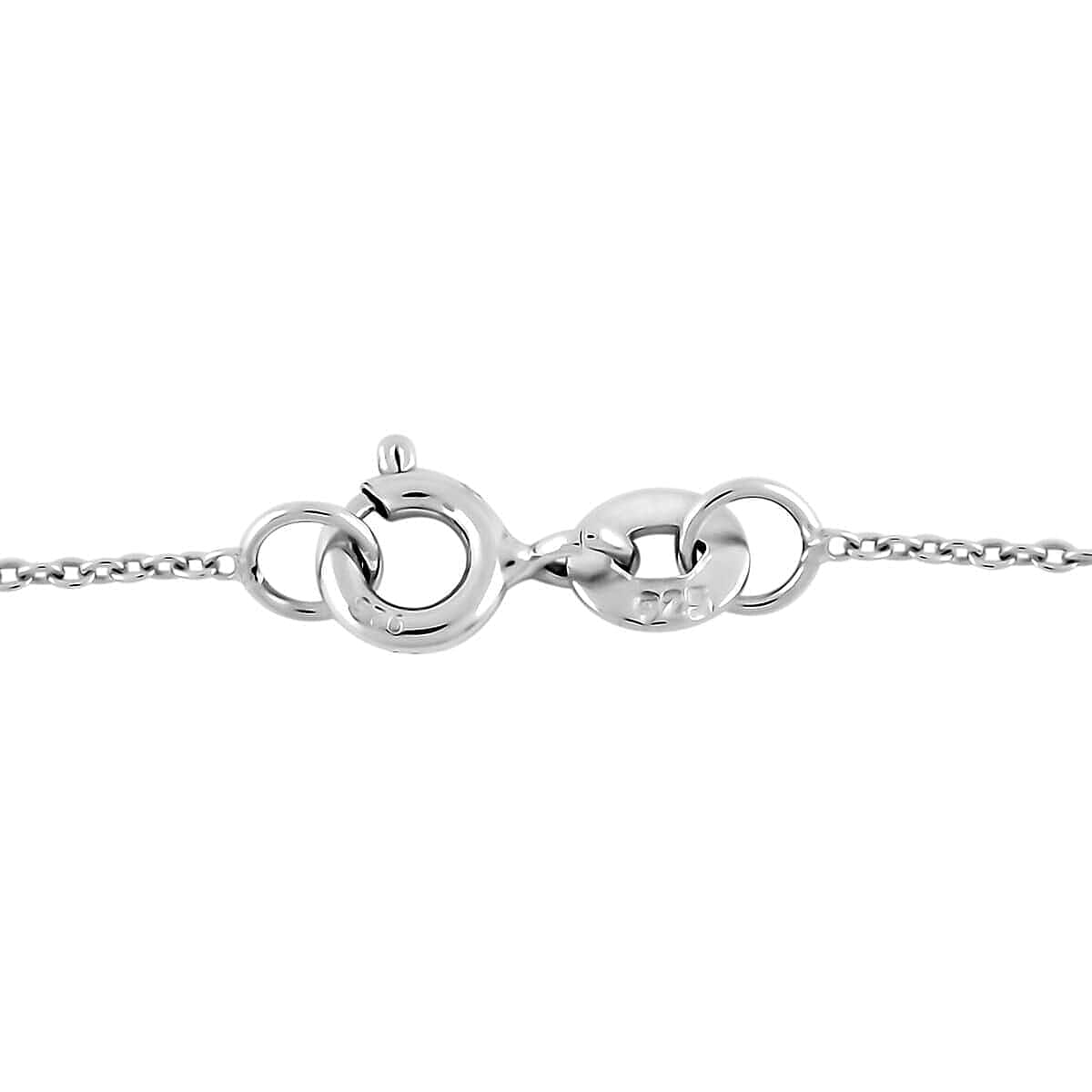 Luxuriant Lab Grown Diamond G-H SI 0.50 ctw Pendant Necklace 20 Inches in Platinum Over Sterling Silver
