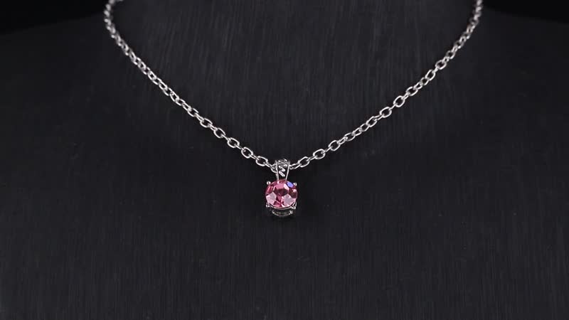 Set of 7 Multi Color Austrian Crystal Pendant in Silvertone with Stainless Steel Necklace (20 Inches)