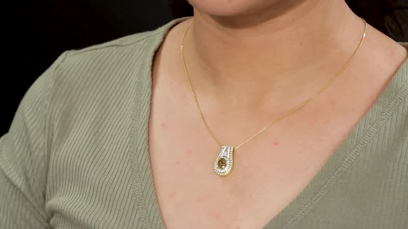 Doorbuster Premium Golden Tanzanite, Multi Gemstone Pendant Necklace (20 Inches) in 18K Vermeil YG Over Sterling Silver 2.35 ctw