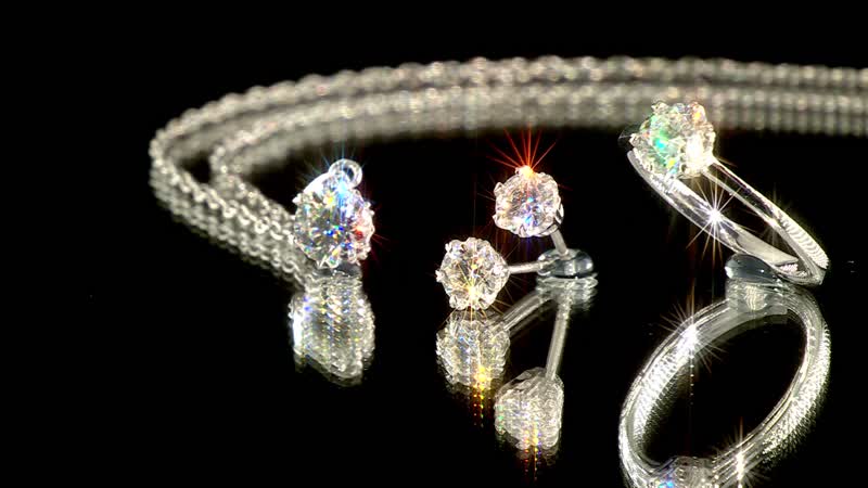 Moissanite Earrings, Solitaire Ring (Size 5.0), Pendant in Rhodium Over Sterling Silver with Stainless Steel Necklace (20 Inches) 2.35 ctw