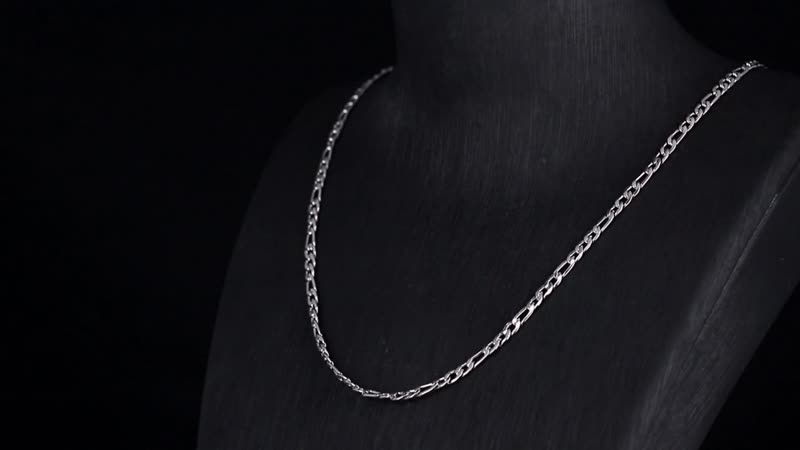 Set of 6 Paper Clip, Figaro, Snake, Beaded, Rope and Crystal Chain Necklace (16, 18, 20, 22, 24, 26 Inches) in Stainless Steel