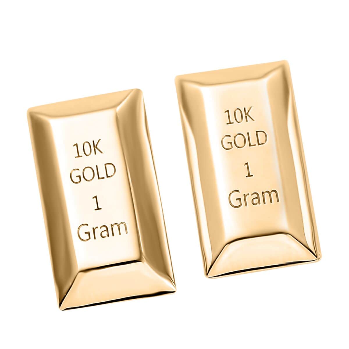 Set of 2 Bar in 10K Yellow Gold 2 Grams image number 0