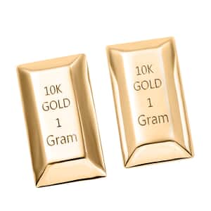 Set of 2 Bar in 10K Yellow Gold 2 Grams