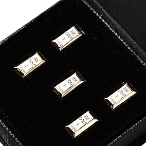 Set of 2 Bar in 10K Yellow Gold 2 Grams