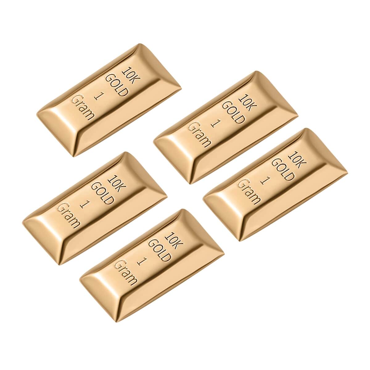 Set of 2 Bar in 10K Yellow Gold 2 Grams image number 4