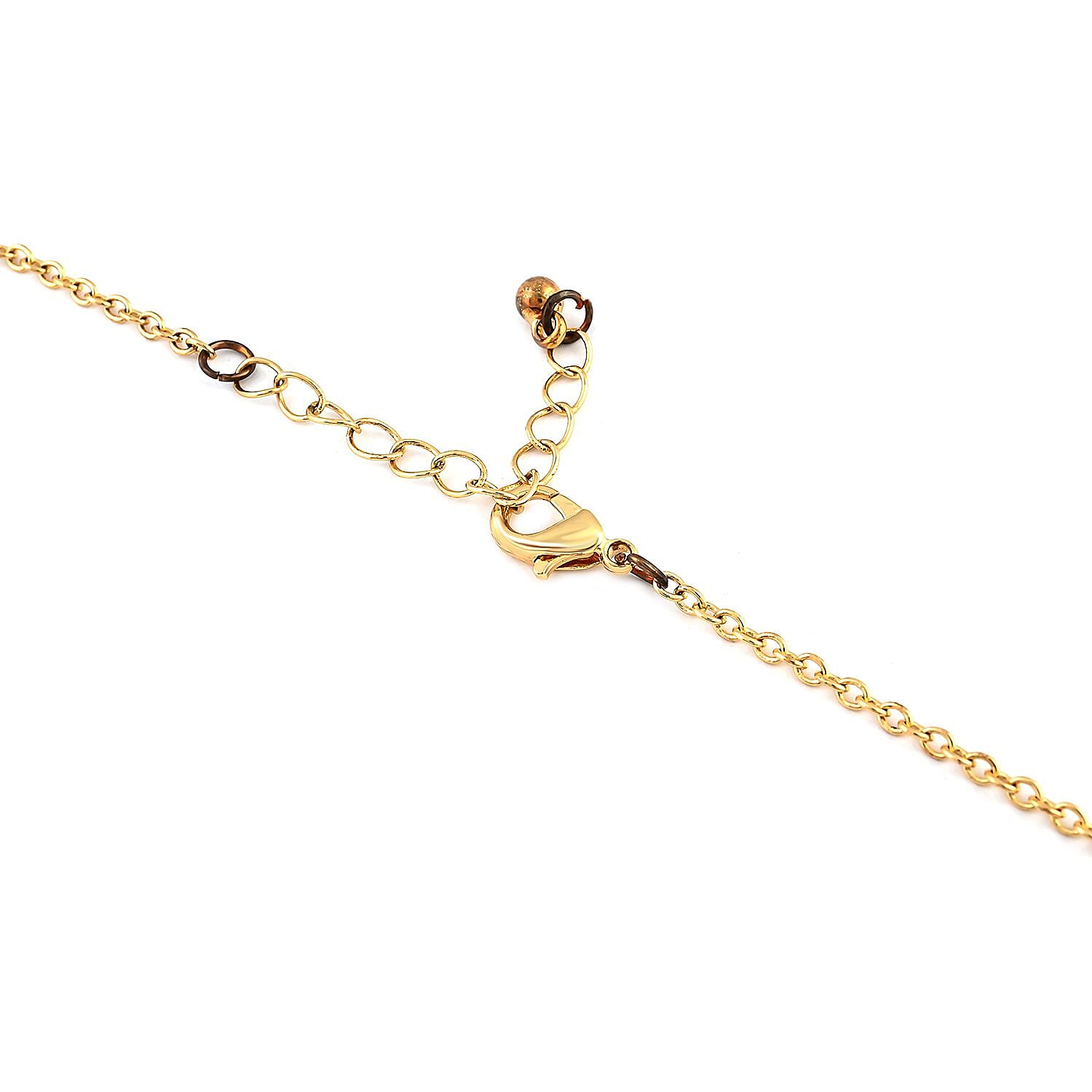 GC Quartz Movement Heart Band Watch with Heart Necklace 18 Inches and Earrings in Goldtone & Rosetone