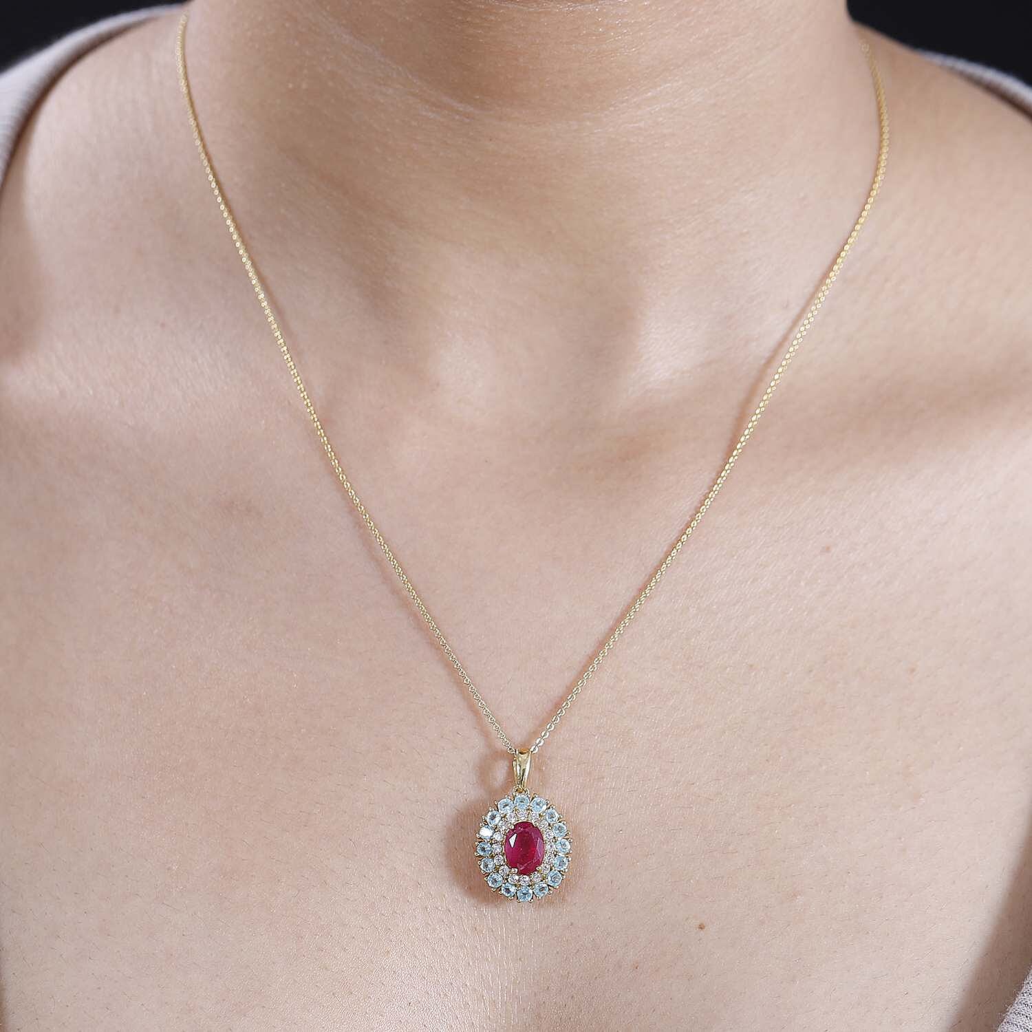 Buy Premium Niassa Ruby (FF) and Multi Gemstone 3.00 ctw