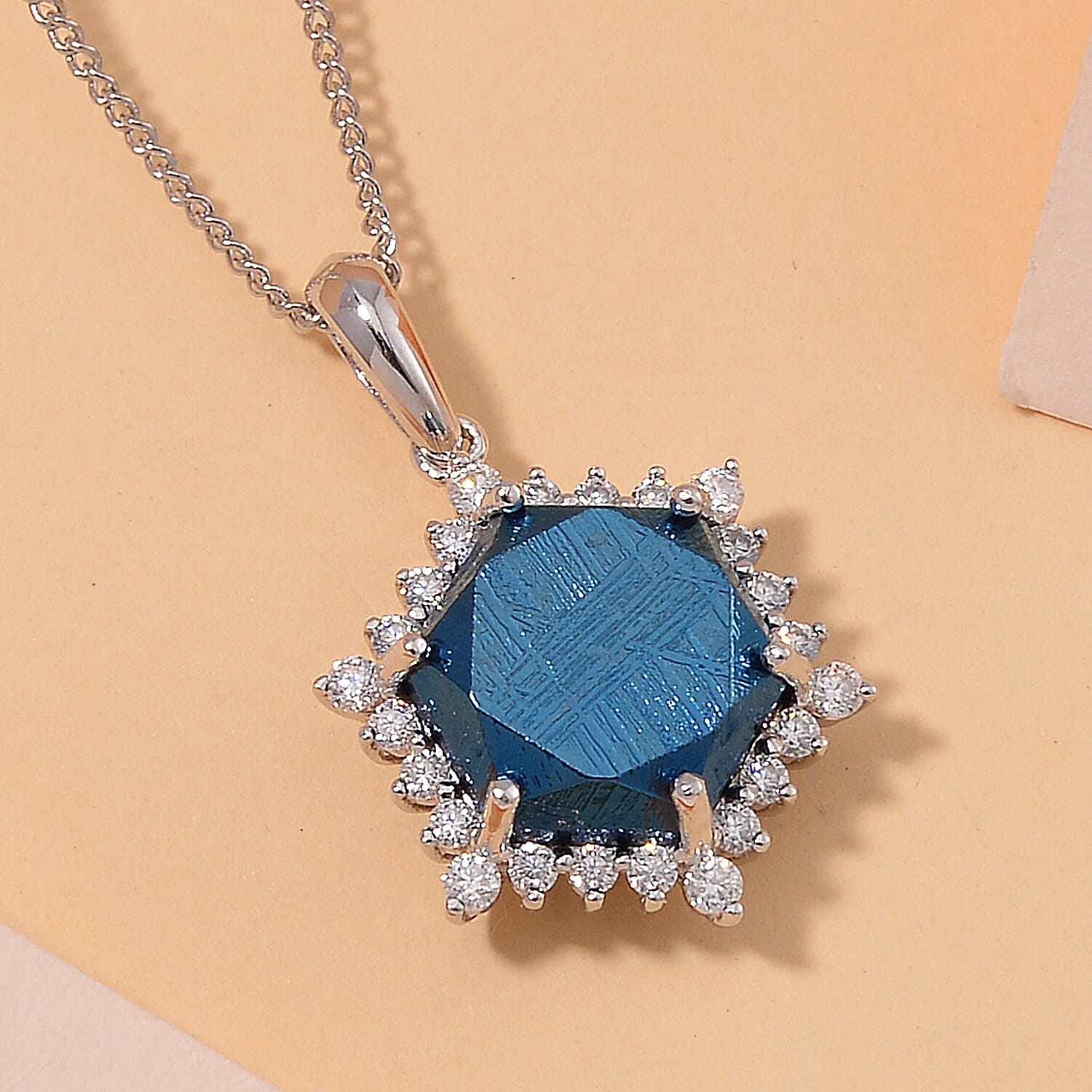 Buy Marvelous Meteorite and Moissanite 0.30 ctw Blue Moon