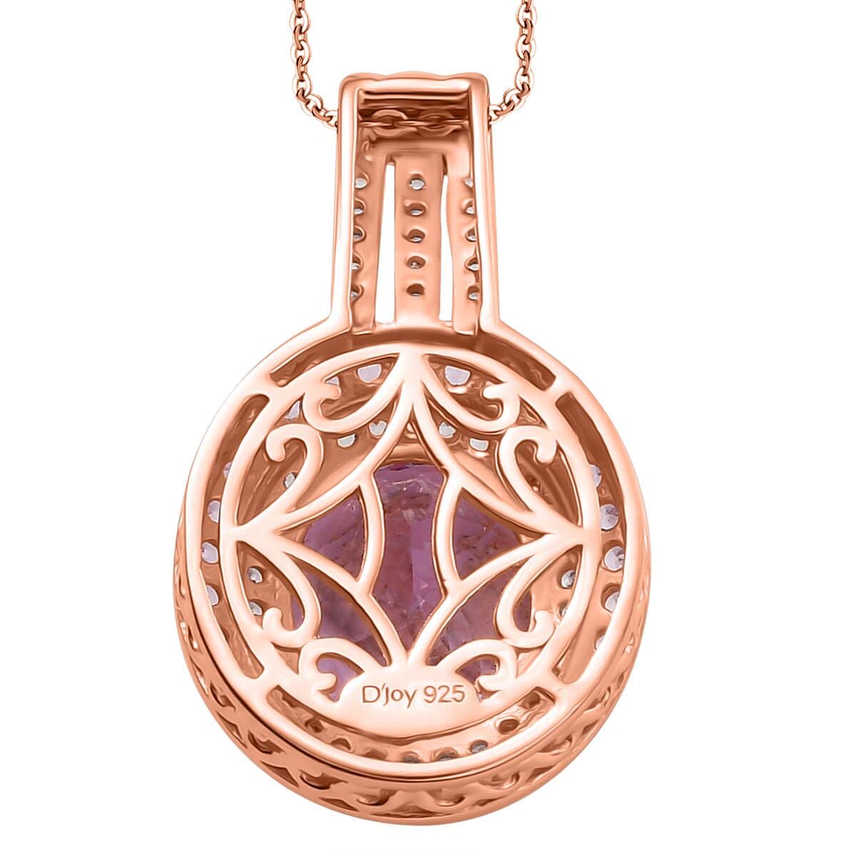 Doorbuster Premium Martha Rocha Kunzite and Multi Gemstone 8.50 ctw Blush Royale Pendant Necklace in 18K Vermeil Rose Gold Over Sterling Silver 20 Inches image number 4