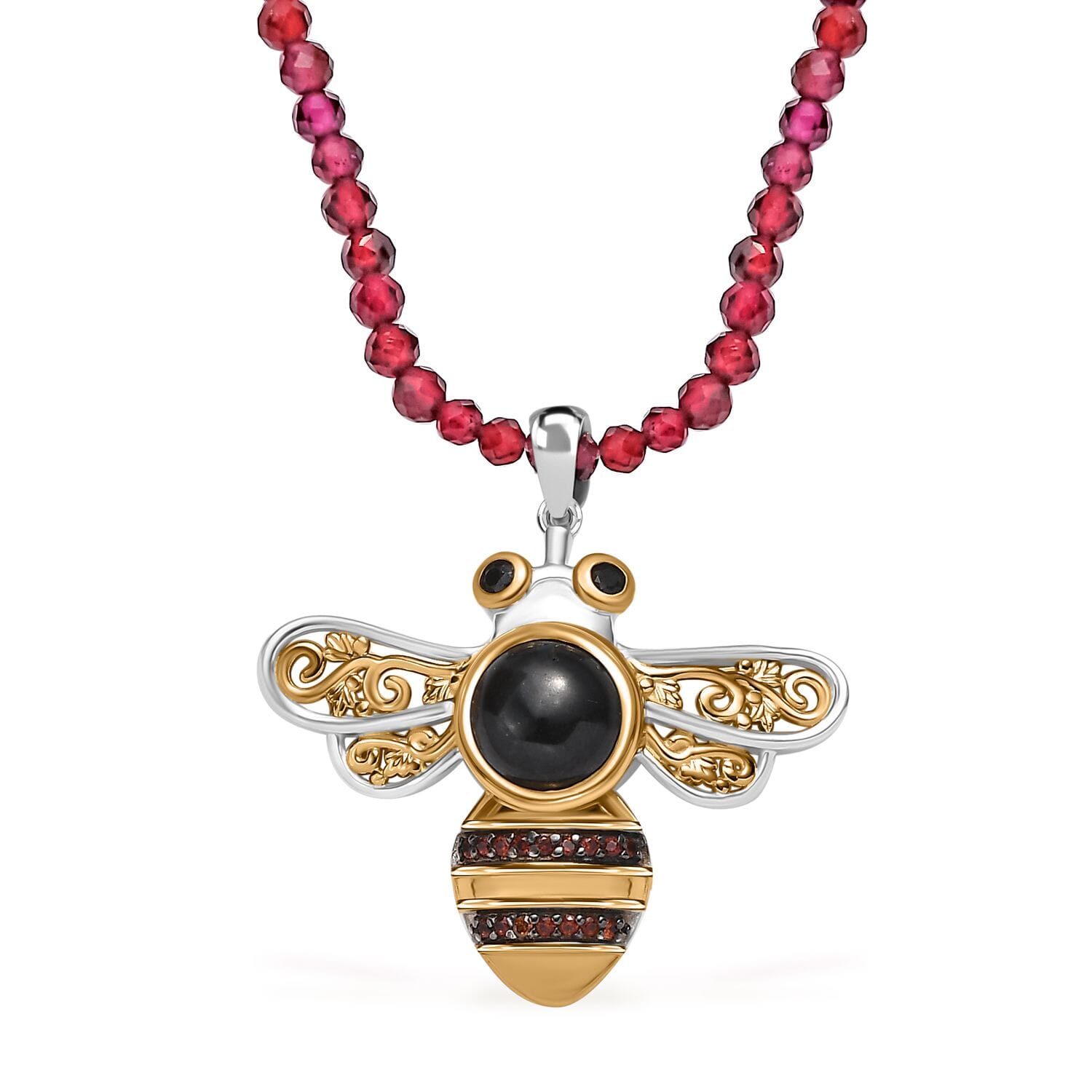 Buy California Black Jade and Muti Gemstone 22.65 ctw Bee