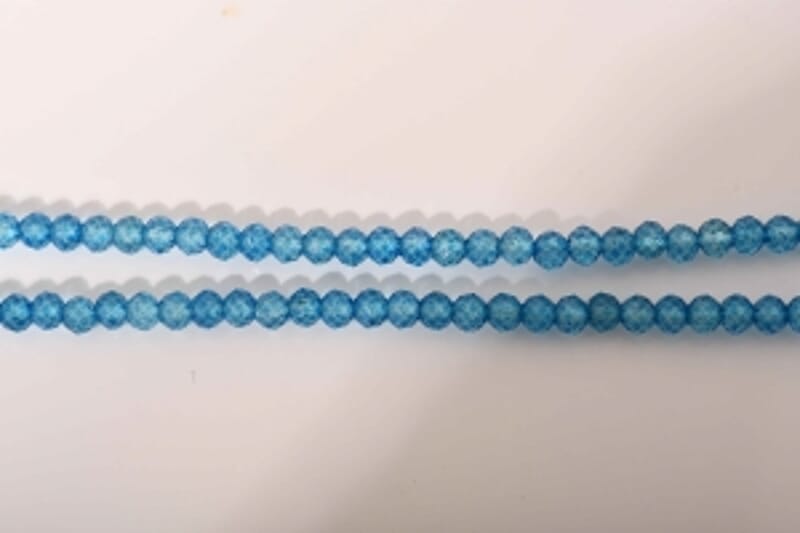 AA Lagoon Apatite and White Zircon 75.75 ctw Pendant Necklace in Rhodium Over Sterling Silver 18 Inches