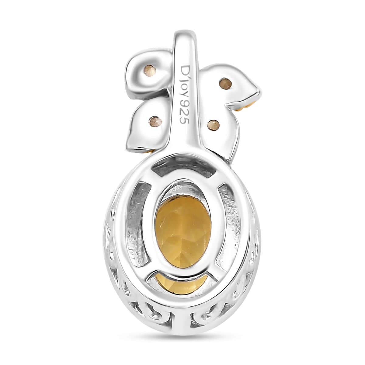 Brazilian Heliodor and Yellow Sapphire 2.00 ctw Scarlet Bloom Earrings, Ring (Size 7.0), Pendant in Rhodium Over Sterling Silver with Stainless Steel Necklace 20 Inches image number 10