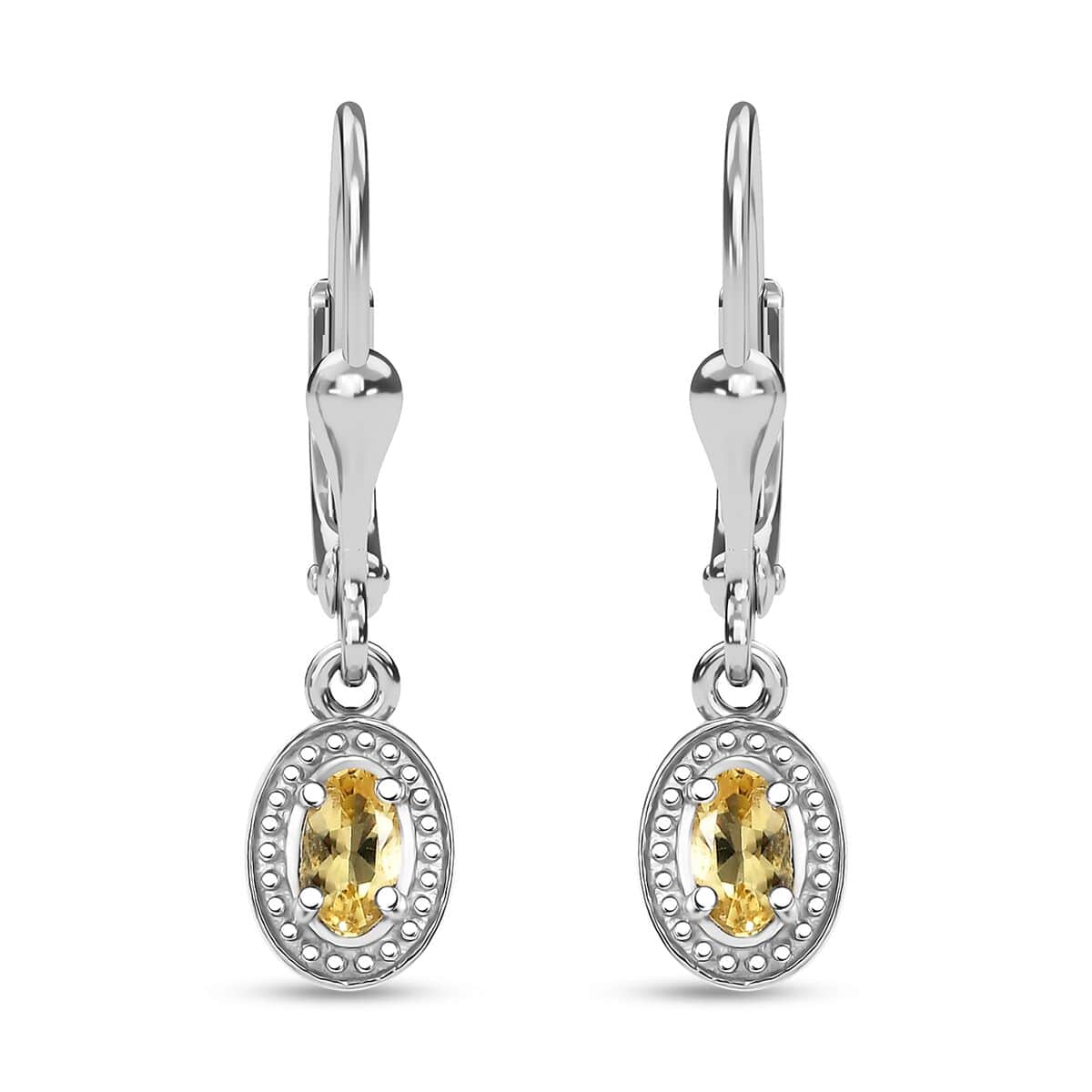 Brazilian Heliodor and Yellow Sapphire 2.00 ctw Scarlet Bloom Earrings, Ring (Size 7.0), Pendant in Rhodium Over Sterling Silver with Stainless Steel Necklace 20 Inches image number 11