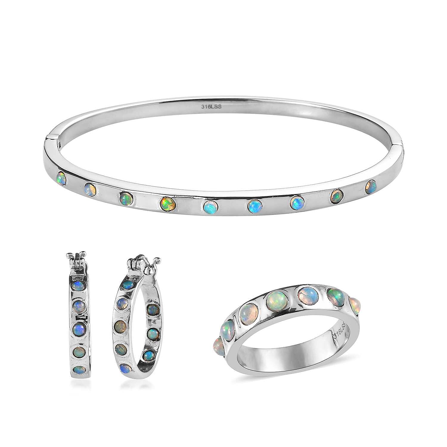 Ethiopian Welo Opal Jewelry Set