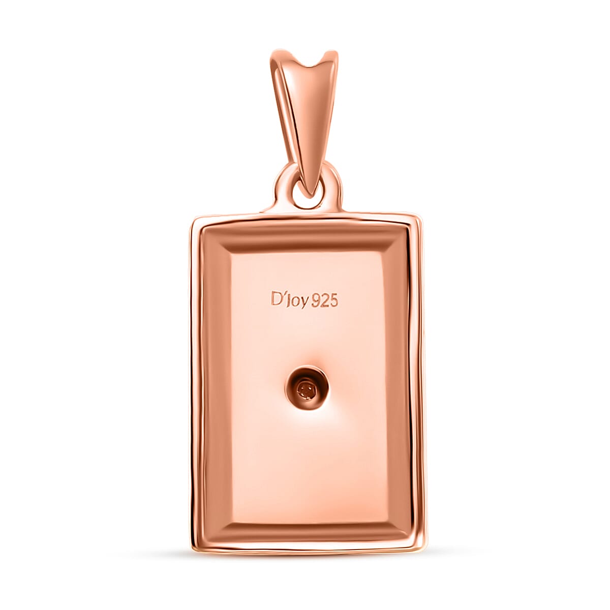 Set of 3, White Diamond Bar Ring (Size 11.0), Earrings and Pendant without Chain in 18K Vermeil RG Over Sterling Silver image number 7