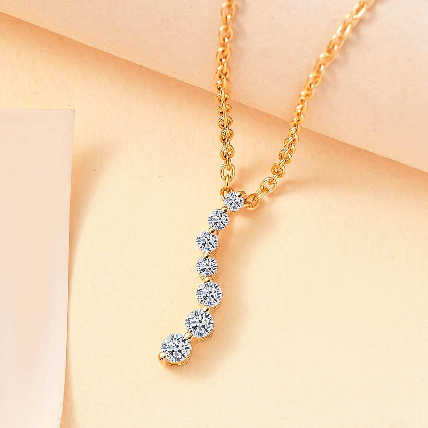 アクセサリー CASCADE PENDANT NECKLACE Buy Luxuriant Lab Grown Diamond G-H I1 0.33 ctw Cascade