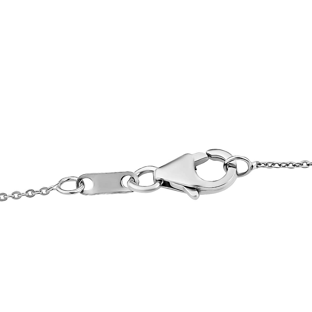 120 Facet Strontium Titanate and Multi Gemstone 3.20 ctw Starlight Pendant Necklace in Rhodium Over Sterling Silver 20 Inches image number 5