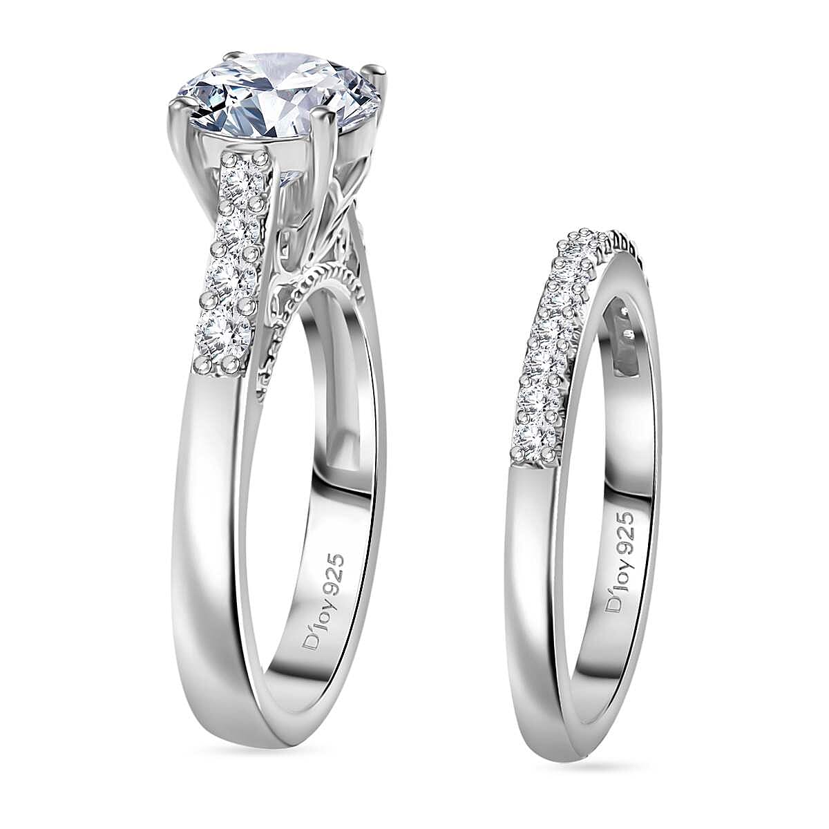 120 Facet Strontium Titanate and Multi Gemstone 3.50 ctw Set of 2 Starlight Ring in Rhodium Over Sterling Silver (Size 9.0) image number 3