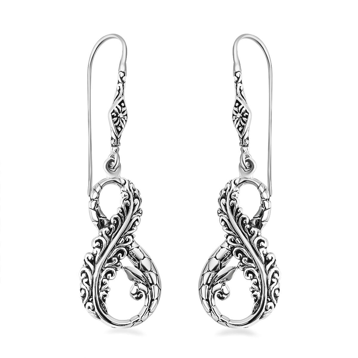 Bali Legacy Set of 2 Butterfly Sterling Silver Bracelet (8.00In) and Earring 19.30 Grams image number 5