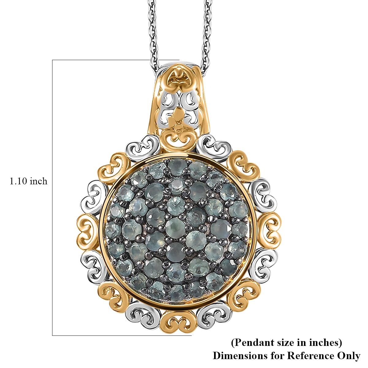 Narsipatnam Alexandrite 1.25 ctw Regal Glow Pendant Necklace in 18K Vermeil YG and Rhodium Over Sterling Silver 20 Inches image number 6