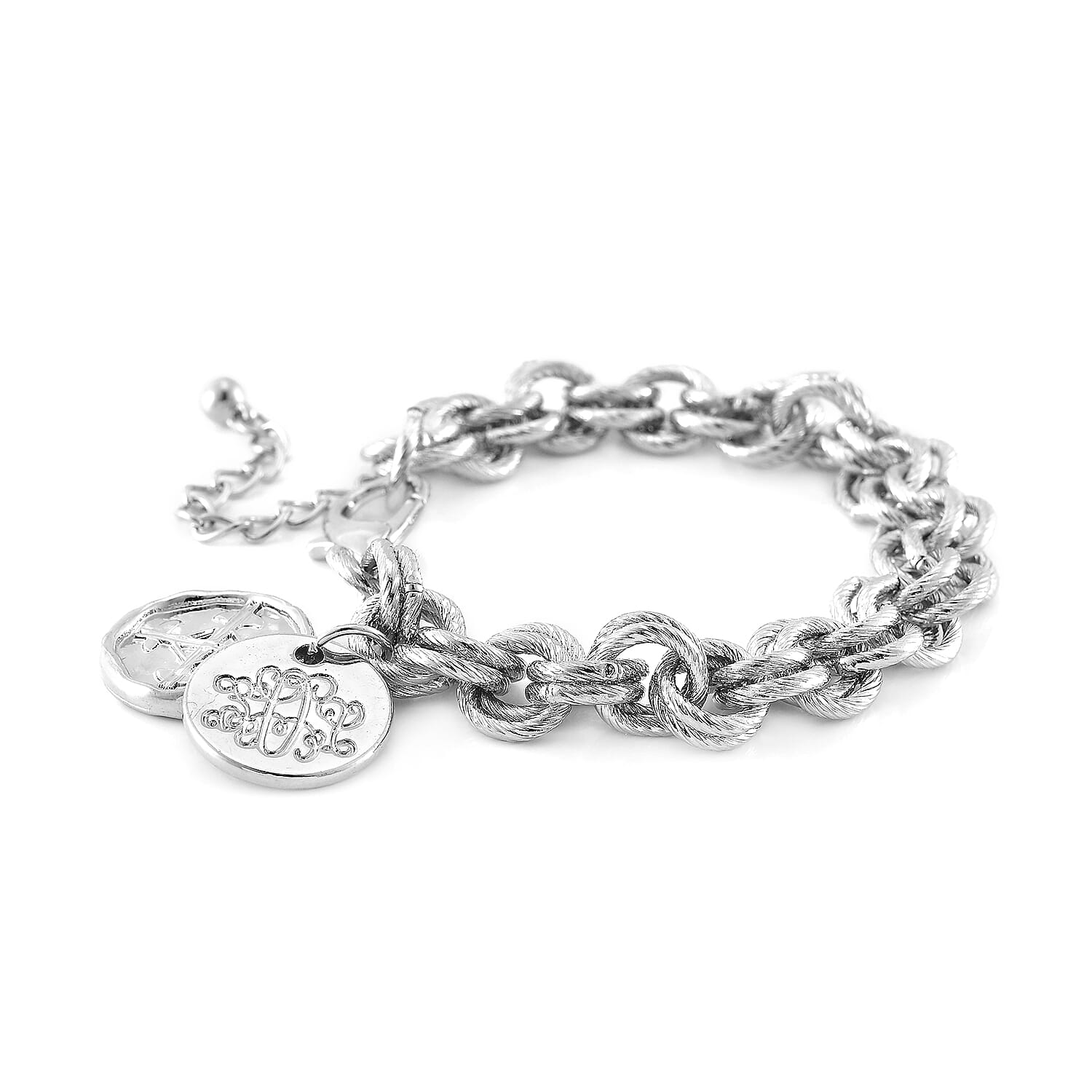 2pcs Set - Terahertz, Crystal Japanese Movement Beaded Stretch Bracelet Charm Watch 50.00 ctw