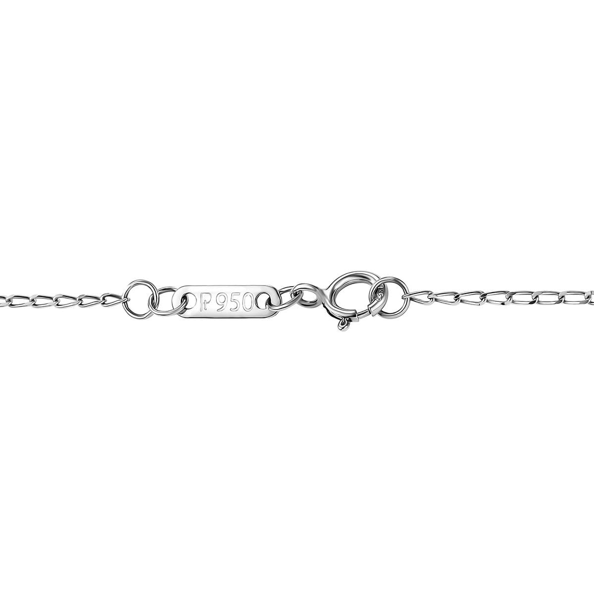 Certified & Appraised Rhapsody AAAA Ceylon Blue Sapphire and E-F VS Diamond 3.00 ctw Pendant Necklace in 950 Platinum 4.30 Grams 18 Inches image number 4