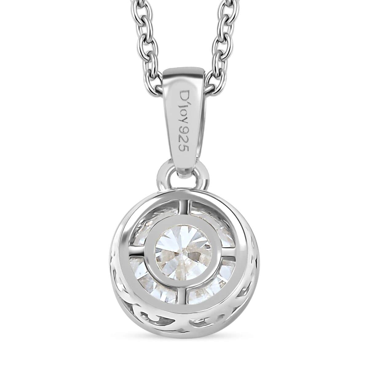 Moissanite 1.75 ctw Pendant in Platinum Over Sterling Silver with Stainless Steel Necklace 20 Inches image number 4