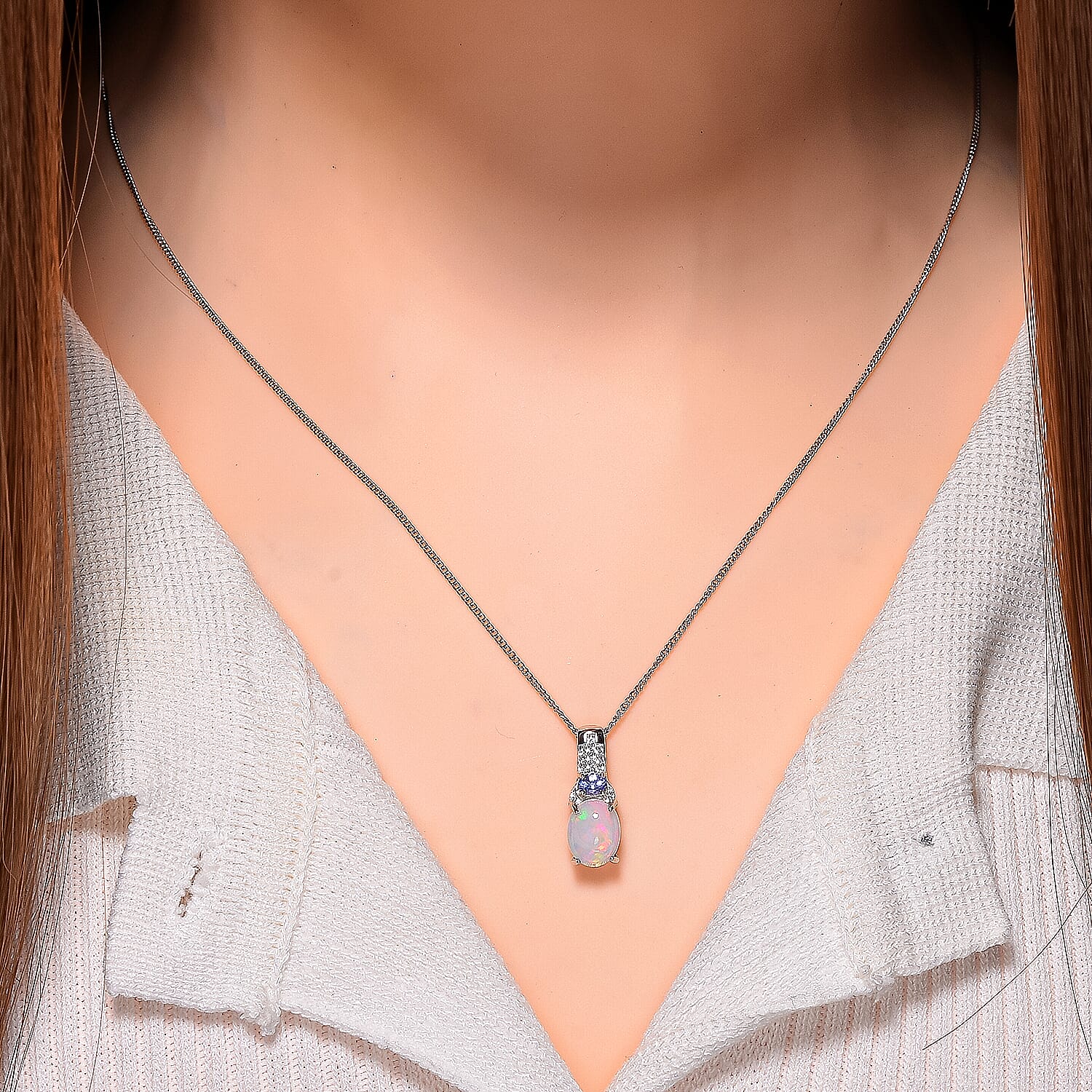 Ethiopian Welo Opal & Tanzanite - Product card gallery slide 2 (10145729970459)