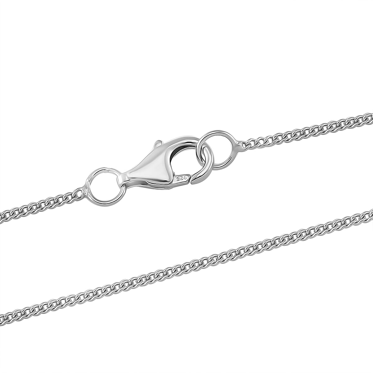 Moissanite and Blue Sapphire 4.75 ctcw Royal Majesty Pendant Necklace in Rhodium Over Sterling Silver 20 Inches image number 4