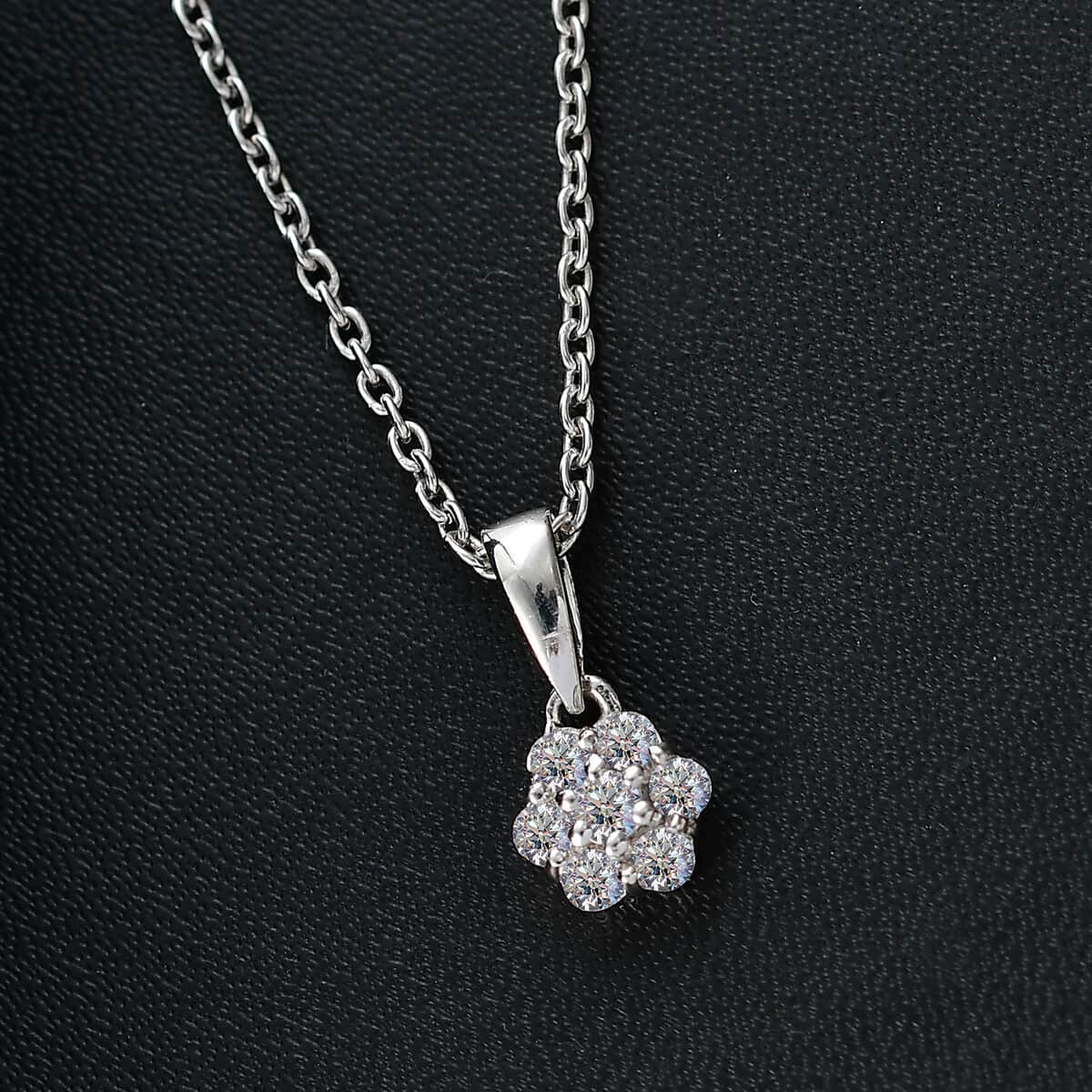 Luxuriant Lab Grown Diamond G SI 0.25 ctw Pendant Necklace in Rhodium Over Sterling Silver 20 Inches image number 1