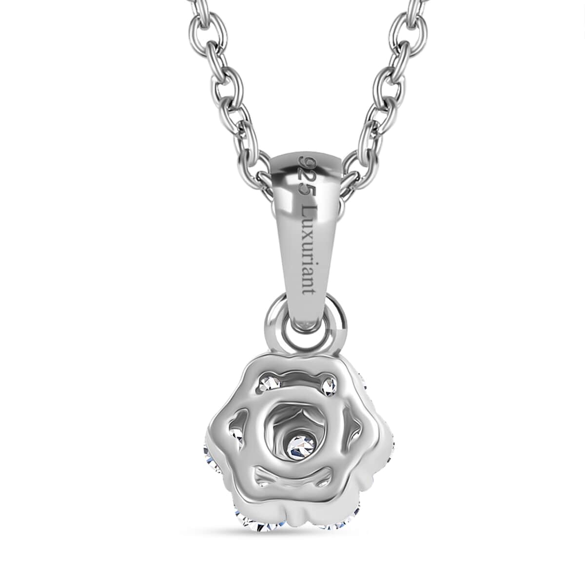 Luxuriant Lab Grown Diamond G SI 0.25 ctw Pendant Necklace in Rhodium Over Sterling Silver 20 Inches image number 4