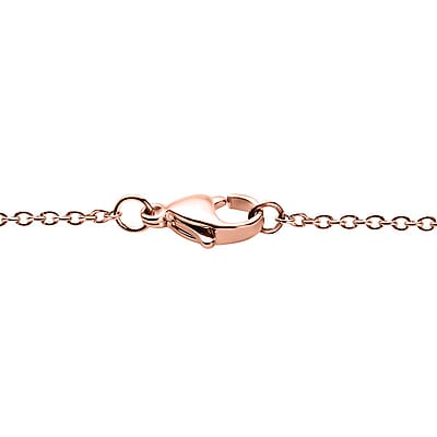 Karis Matrix Chestnut Brine Turquoise 9.30 ctw Pendant in 18K RG Plated with Stainless Steel Necklace 20 Inches