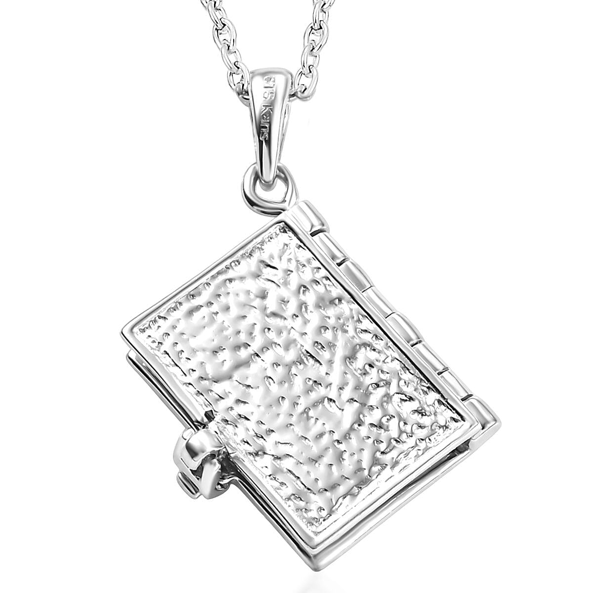 Karis Holy Bible Cross Openable Pendant in 18K YG Plated and Platinum Bond with Stainless Steel Necklace 24 Inches